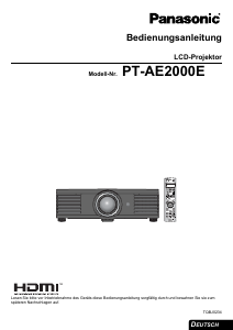 Bedienungsanleitung Panasonic PT-AE2000E Projektor