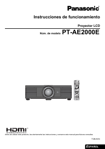 Manual de uso Panasonic PT-AE2000E Proyector