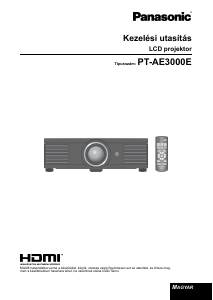 Használati útmutató Panasonic PT-AE3000E Vetítő