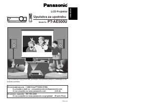 Priručnik Panasonic PT-AE500U Projektor