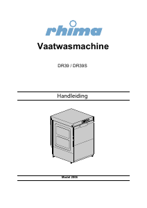 Handleiding Rhima DR39 Glazenspoelmachine