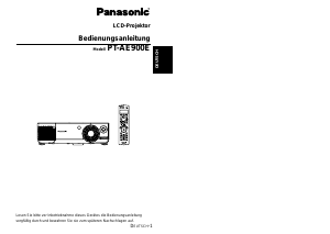 Bedienungsanleitung Panasonic PT-AE900E Projektor