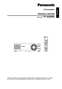 Használati útmutató Panasonic PT-AE900E Vetítő