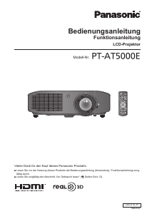Bedienungsanleitung Panasonic PT-AT5000E Projektor