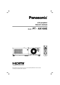 Manuál Panasonic PT-AX100E Projektor