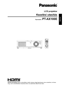 Használati útmutató Panasonic PT-AX100E Vetítő
