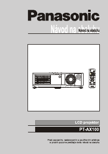 Návod Panasonic PT-AX100E Projektor