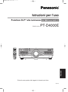 Manuale Panasonic PT-D4000E Proiettore