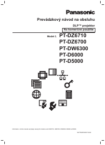 Návod Panasonic PT-D5000E Projektor
