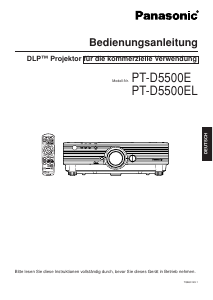 Bedienungsanleitung Panasonic PT-D5500EL Projektor