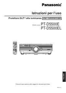 Manuale Panasonic PT-D5500EL Proiettore