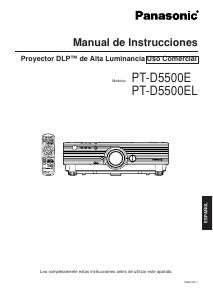 Manual de uso Panasonic PT-D5500EL Proyector