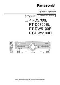 Priručnik Panasonic PT-D5700E Projektor