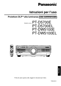 Manuale Panasonic PT-D5700EL Proiettore