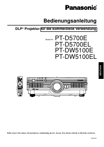 Bedienungsanleitung Panasonic PT-DW5100E Projektor