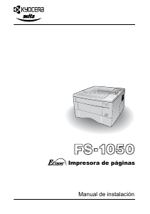 Manual de uso Kyocera FS-1050 Impresora