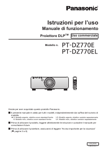 Manuale Panasonic PT-DZ770E Proiettore