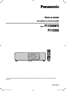 Návod Panasonic PT-F200E Projektor