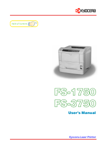 Handleiding Kyocera FS-1750 Printer