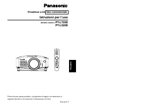 Manuale Panasonic PT-L520E Proiettore