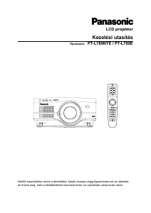 Használati útmutató Panasonic PT-L780E Vetítő