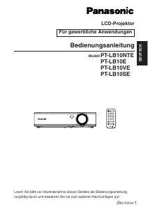 Bedienungsanleitung Panasonic PT-LB1 Projektor