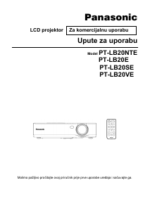 Priručnik Panasonic PT-LB20E Projektor