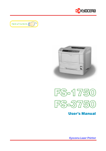 Handleiding Kyocera FS-3750 Printer