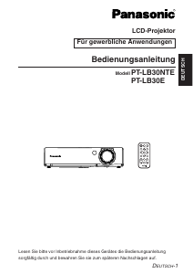 Bedienungsanleitung Panasonic PT-LB30E Projektor