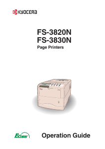 Handleiding Kyocera FS-3820N Printer