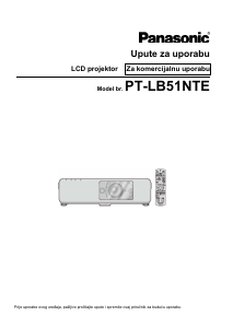 Priručnik Panasonic PT-LB51NTE Projektor