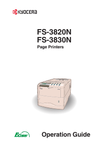 Handleiding Kyocera FS-3830N Printer