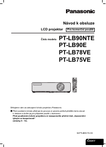 Návod Panasonic PT-LB75E Projektor