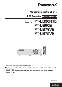 Handleiding Panasonic PT-LB75V Beamer