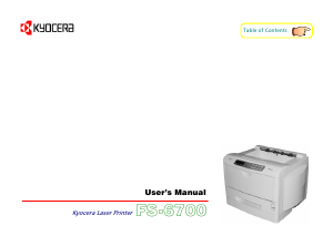 Handleiding Kyocera FS-6700 Printer