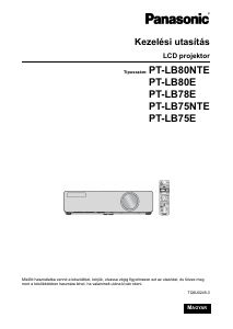 Használati útmutató Panasonic PT-LB80E Vetítő