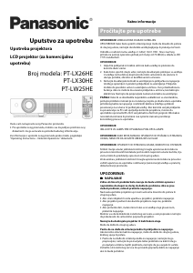 Priručnik Panasonic PT-LW25HE Projektor