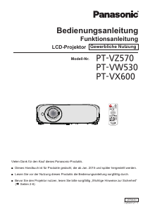 Bedienungsanleitung Panasonic PT-VZ570 Projektor