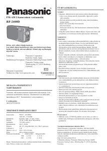 Käyttöohje Panasonic RF-2400 Radio