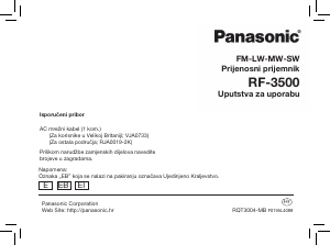 Priručnik Panasonic RF-3500E Radioprijamnik