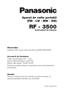 Manual Panasonic RF-3500E Radio
