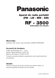 Manual Panasonic RF-3500EG Radio