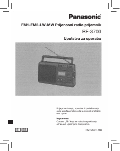 Priručnik Panasonic RF-3700 Radioprijamnik