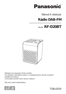 Manuál Panasonic RF-D20BT Vysílačka