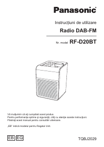Manual Panasonic RF-D20BT Radio