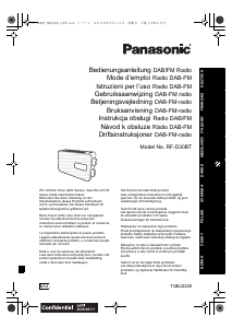 Brugsanvisning Panasonic RF-D3 Radio