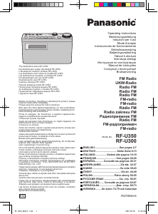 Manuál Panasonic RF-U300 Vysílačka