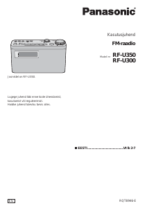 Kasutusjuhend Panasonic RF-U300 Raadio