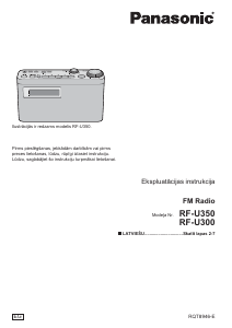 Rokasgrāmata Panasonic RF-U300 Radioaparāts