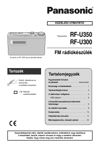 Használati útmutató Panasonic RF-U350 Rádió